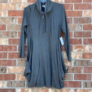 Kensie Charcoal Long Sleeve Dress